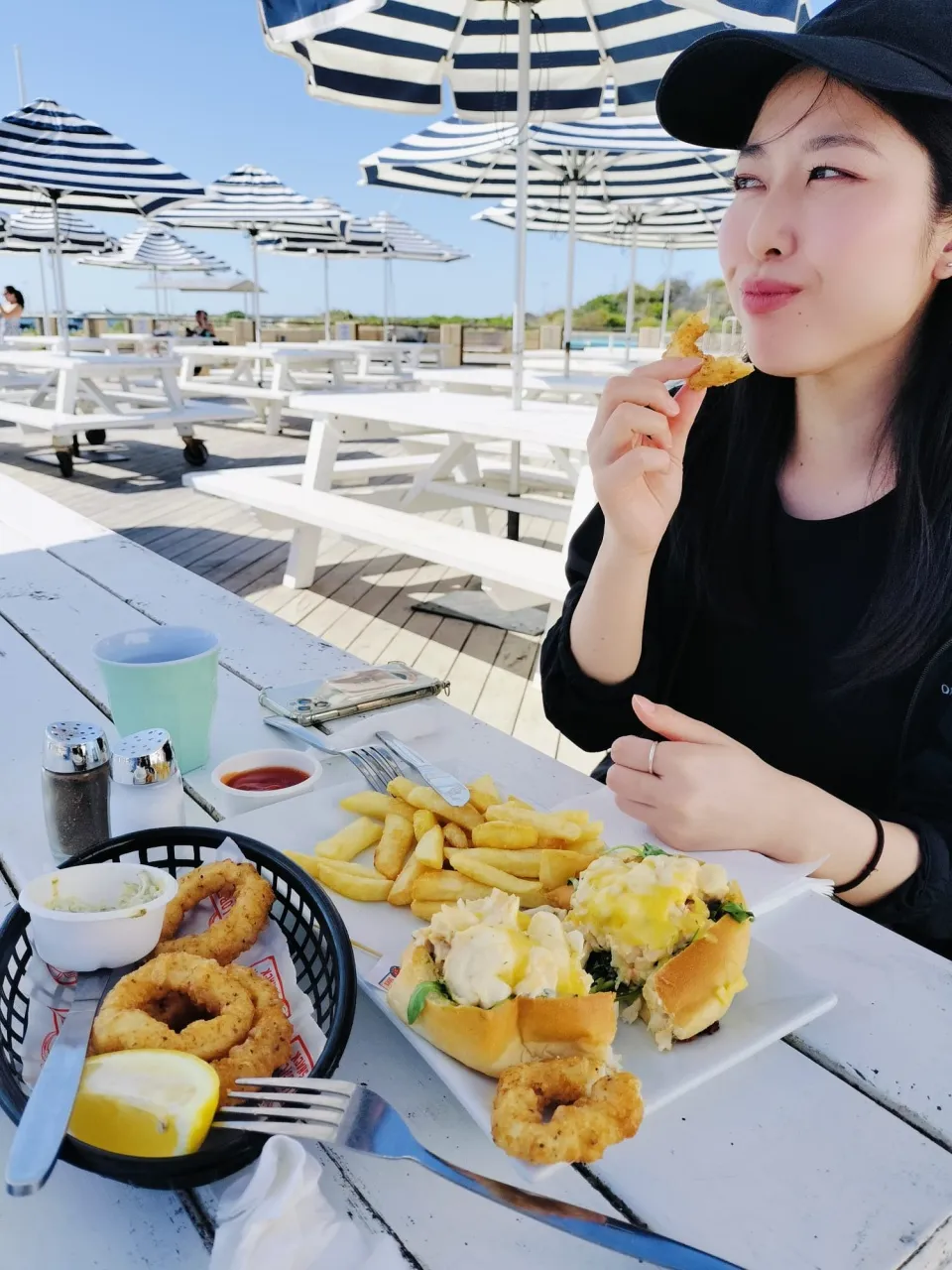 パースのテラス席で楽しむランチ